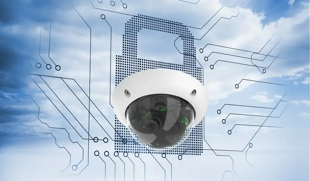 High-quality CCTV security camera with advanced surveillance technology for reliable monitoring and communication systems in Australia.